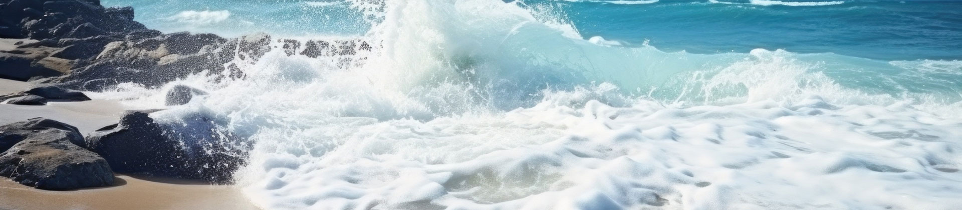 Ocean Wave Breaking on the Shore