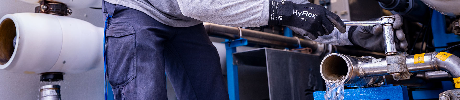 Water Treatment Plant Employee Preparing for CIP