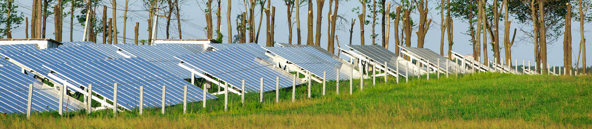 Solar Panels at Site of Water Treatment Facility