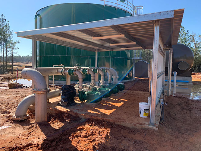 Sistema de tratamiento de agua en Texas 