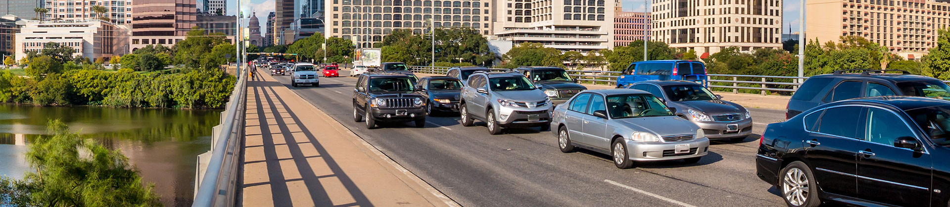 Water Supply Along Interstate 35 in Texas Traffic in Downtown Austin, Texas
