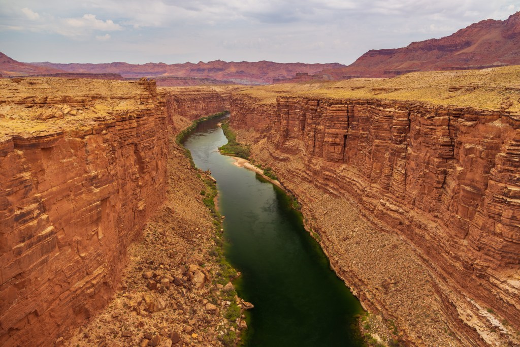 Colorado River as It Flows Into Grand Canyon