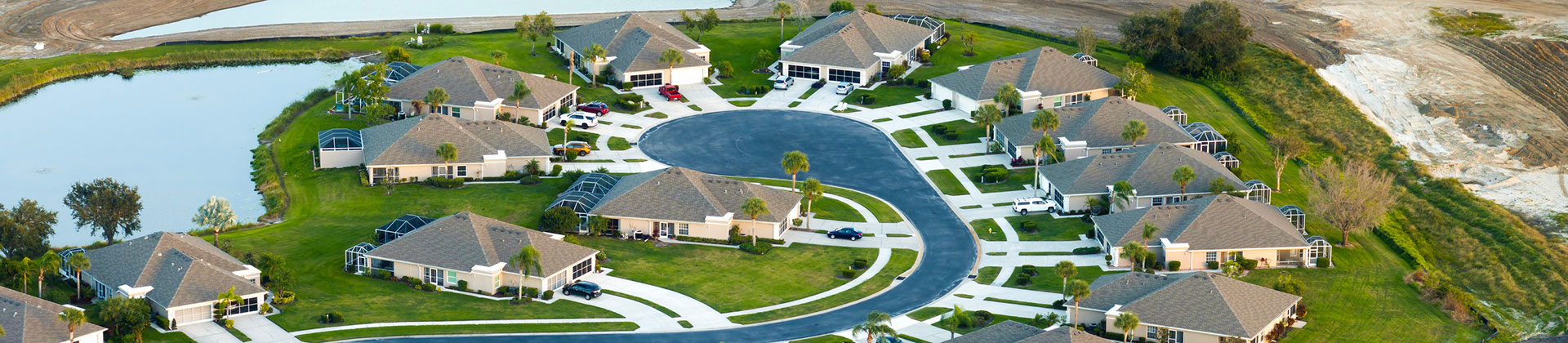 New residential development in Florida requiring water and wastewater infrastructure